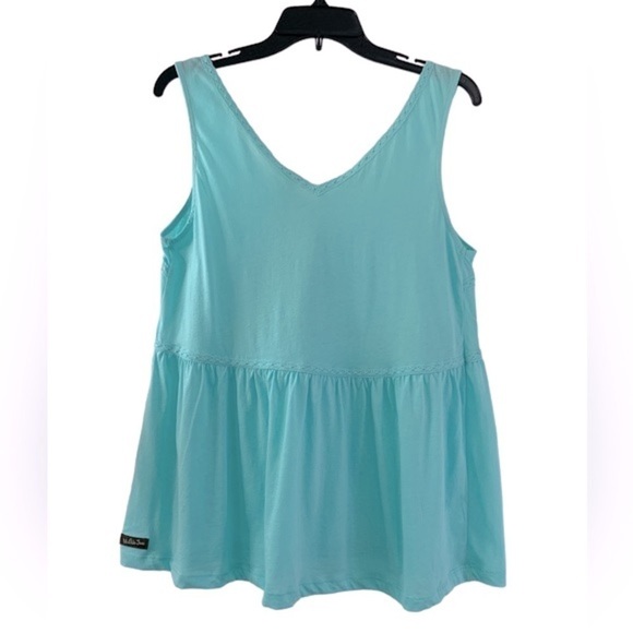 Nwt Matilda Jane Talk To Me Cotton Babydoll Tank Aqua - Picture 3 of 11